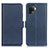 Coque Portefeuille Livre Cuir Etui Clapet M15L pour Oppo F19 Pro Bleu