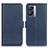 Coque Portefeuille Livre Cuir Etui Clapet M15L pour Oppo K10 5G India Bleu