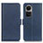 Coque Portefeuille Livre Cuir Etui Clapet M15L pour Oppo Reno10 5G Bleu