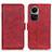 Coque Portefeuille Livre Cuir Etui Clapet M15L pour Oppo Reno10 5G Rouge