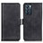 Coque Portefeuille Livre Cuir Etui Clapet M15L pour Oppo Reno6 5G Noir