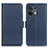 Coque Portefeuille Livre Cuir Etui Clapet M15L pour Oppo Reno8 5G Bleu