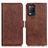 Coque Portefeuille Livre Cuir Etui Clapet M15L pour Realme 9 5G India Marron