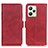 Coque Portefeuille Livre Cuir Etui Clapet M15L pour Realme C35 Rouge