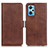 Coque Portefeuille Livre Cuir Etui Clapet M15L pour Realme GT Neo 3T 5G Marron