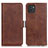 Coque Portefeuille Livre Cuir Etui Clapet M15L pour Samsung Galaxy A03 Marron