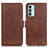 Coque Portefeuille Livre Cuir Etui Clapet M15L pour Samsung Galaxy F23 5G Marron