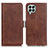 Coque Portefeuille Livre Cuir Etui Clapet M15L pour Samsung Galaxy M33 5G Marron