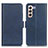 Coque Portefeuille Livre Cuir Etui Clapet M15L pour Samsung Galaxy S21 5G Bleu