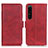 Coque Portefeuille Livre Cuir Etui Clapet M15L pour Sony Xperia 1 IV Rouge