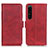 Coque Portefeuille Livre Cuir Etui Clapet M15L pour Sony Xperia 1 IV SO-51C Rouge
