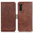 Coque Portefeuille Livre Cuir Etui Clapet M15L pour Sony Xperia 10 III Lite Marron