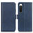 Coque Portefeuille Livre Cuir Etui Clapet M15L pour Sony Xperia 10 IV SO-52C Bleu