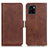 Coque Portefeuille Livre Cuir Etui Clapet M15L pour Vivo Y01A Marron