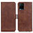 Coque Portefeuille Livre Cuir Etui Clapet M15L pour Vivo Y32 4G Marron