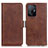 Coque Portefeuille Livre Cuir Etui Clapet M15L pour Xiaomi Mi 11T 5G Marron