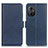 Coque Portefeuille Livre Cuir Etui Clapet M15L pour Xiaomi Poco M4 5G Bleu