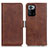 Coque Portefeuille Livre Cuir Etui Clapet M15L pour Xiaomi Poco X3 GT 5G Marron