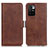 Coque Portefeuille Livre Cuir Etui Clapet M15L pour Xiaomi Redmi 10 (2022) Marron