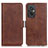 Coque Portefeuille Livre Cuir Etui Clapet M15L pour Xiaomi Redmi 11 Prime 4G Marron