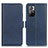 Coque Portefeuille Livre Cuir Etui Clapet M15L pour Xiaomi Redmi Note 11 5G Bleu