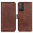 Coque Portefeuille Livre Cuir Etui Clapet M15L pour Xiaomi Redmi Note 11 Pro 4G Marron