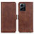 Coque Portefeuille Livre Cuir Etui Clapet M15L pour Xiaomi Redmi Note 12 4G Marron