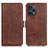 Coque Portefeuille Livre Cuir Etui Clapet M15L pour Xiaomi Redmi Note 12 Turbo 5G Marron