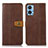 Coque Portefeuille Livre Cuir Etui Clapet M16L pour Motorola Moto E22i Marron