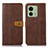 Coque Portefeuille Livre Cuir Etui Clapet M16L pour Motorola Moto Edge (2023) 5G Marron