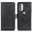 Coque Portefeuille Livre Cuir Etui Clapet M16L pour Motorola Moto G51 5G Noir