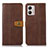 Coque Portefeuille Livre Cuir Etui Clapet M16L pour Motorola Moto G53 5G Marron