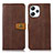 Coque Portefeuille Livre Cuir Etui Clapet M16L pour Xiaomi Redmi 12 4G Marron