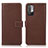 Coque Portefeuille Livre Cuir Etui Clapet M16L pour Xiaomi Redmi Note 10 5G Marron