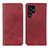 Coque Portefeuille Livre Cuir Etui Clapet M17L pour Samsung Galaxy S21 Ultra 5G Rouge