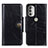 Coque Portefeuille Livre Cuir Etui Clapet M20L pour Motorola Moto G51 5G Noir