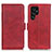 Coque Portefeuille Livre Cuir Etui Clapet M29L pour Samsung Galaxy S21 Ultra 5G Rouge