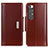 Coque Portefeuille Livre Cuir Etui Clapet ML13 pour Xiaomi Mi 10S 5G Marron