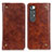 Coque Portefeuille Livre Cuir Etui Clapet ML4 pour Xiaomi Mi 10S 5G Marron