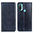 Coque Portefeuille Livre Cuir Etui Clapet N01P pour Motorola Moto E20 Bleu