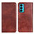 Coque Portefeuille Livre Cuir Etui Clapet N01P pour Motorola Moto Edge 20 5G Marron