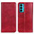 Coque Portefeuille Livre Cuir Etui Clapet N01P pour Motorola Moto Edge 20 5G Rouge