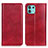 Coque Portefeuille Livre Cuir Etui Clapet N01P pour Motorola Moto Edge 20 Lite 5G Rouge