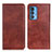 Coque Portefeuille Livre Cuir Etui Clapet N01P pour Motorola Moto Edge 20 Pro 5G Marron