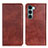 Coque Portefeuille Livre Cuir Etui Clapet N01P pour Motorola Moto Edge S30 5G Marron