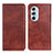 Coque Portefeuille Livre Cuir Etui Clapet N01P pour Motorola Moto Edge X30 5G Marron