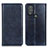 Coque Portefeuille Livre Cuir Etui Clapet N01P pour Motorola Moto G Play Gen 2 Bleu