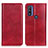 Coque Portefeuille Livre Cuir Etui Clapet N01P pour Motorola Moto G Pure Rouge