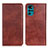 Coque Portefeuille Livre Cuir Etui Clapet N01P pour Motorola Moto G22 Marron