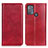 Coque Portefeuille Livre Cuir Etui Clapet N01P pour Motorola Moto G50 Rouge